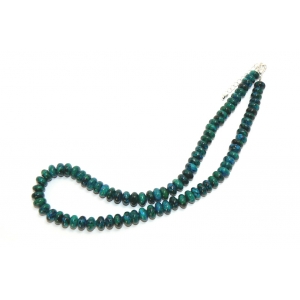 Vibrant Blue Chrysocolla Beaded Necklace 